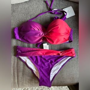 Super cute pink & purple bikini